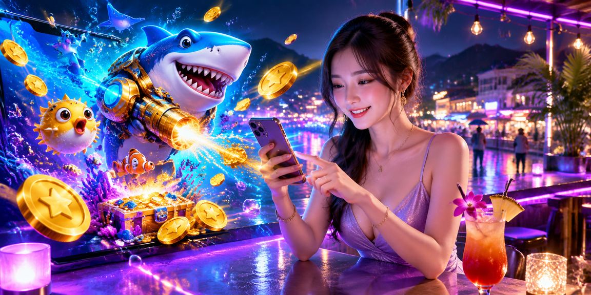 Người chơi tại Sapa trải nghiệm casino trực tuyến trong không gian đèn neon về đêm